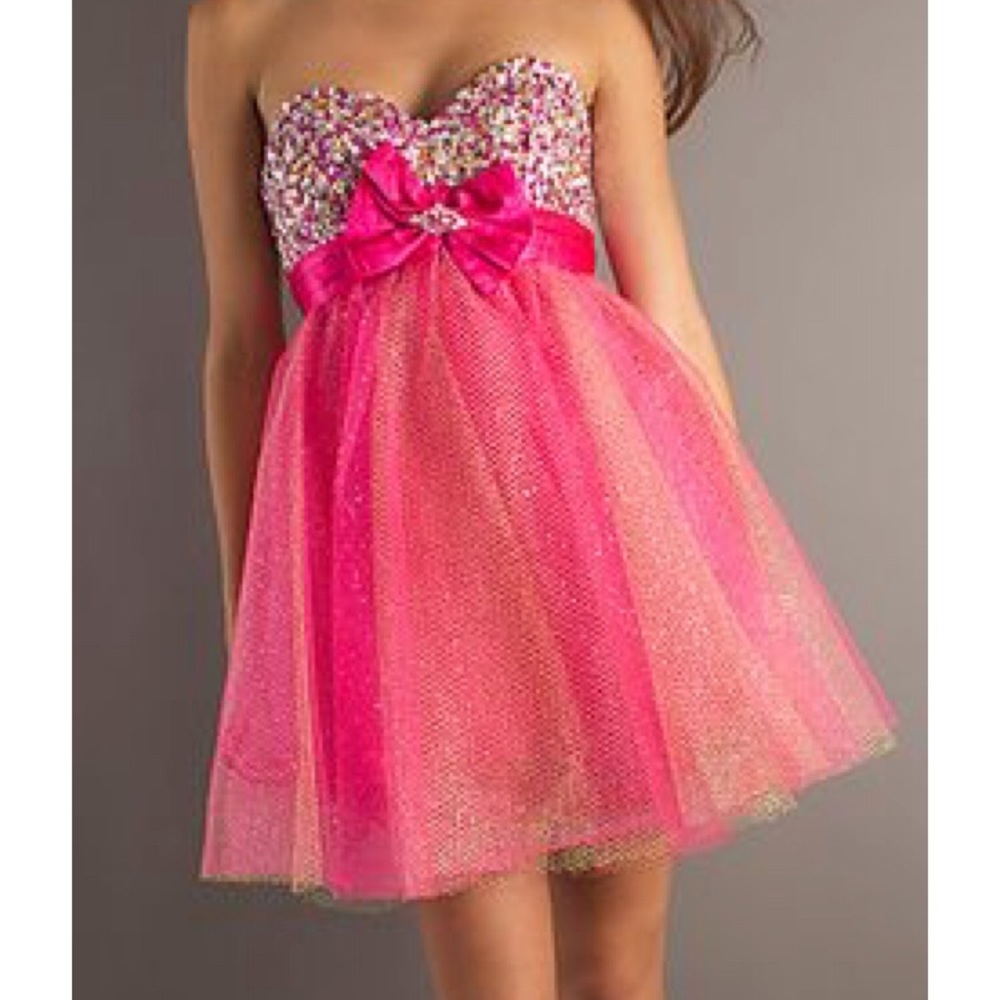 Hannah S Short Sequin Party Dress Pink 🎀